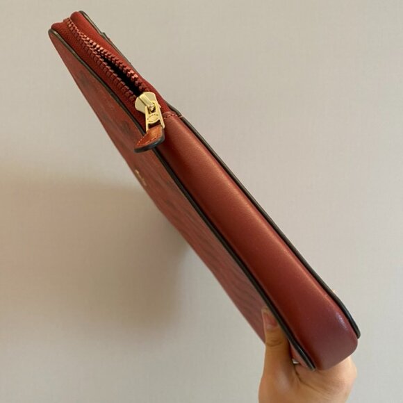 NWT!RARE! COACH HORSE AND CARRIAGE SIGNATURE PRINT RED LAPTOP TABLET MEN & WOMEN - Picture 3 of 7